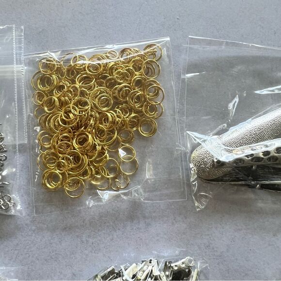 Jewelry Making Supplies Kit with Gold and Silver Components - Picture 3 of 13